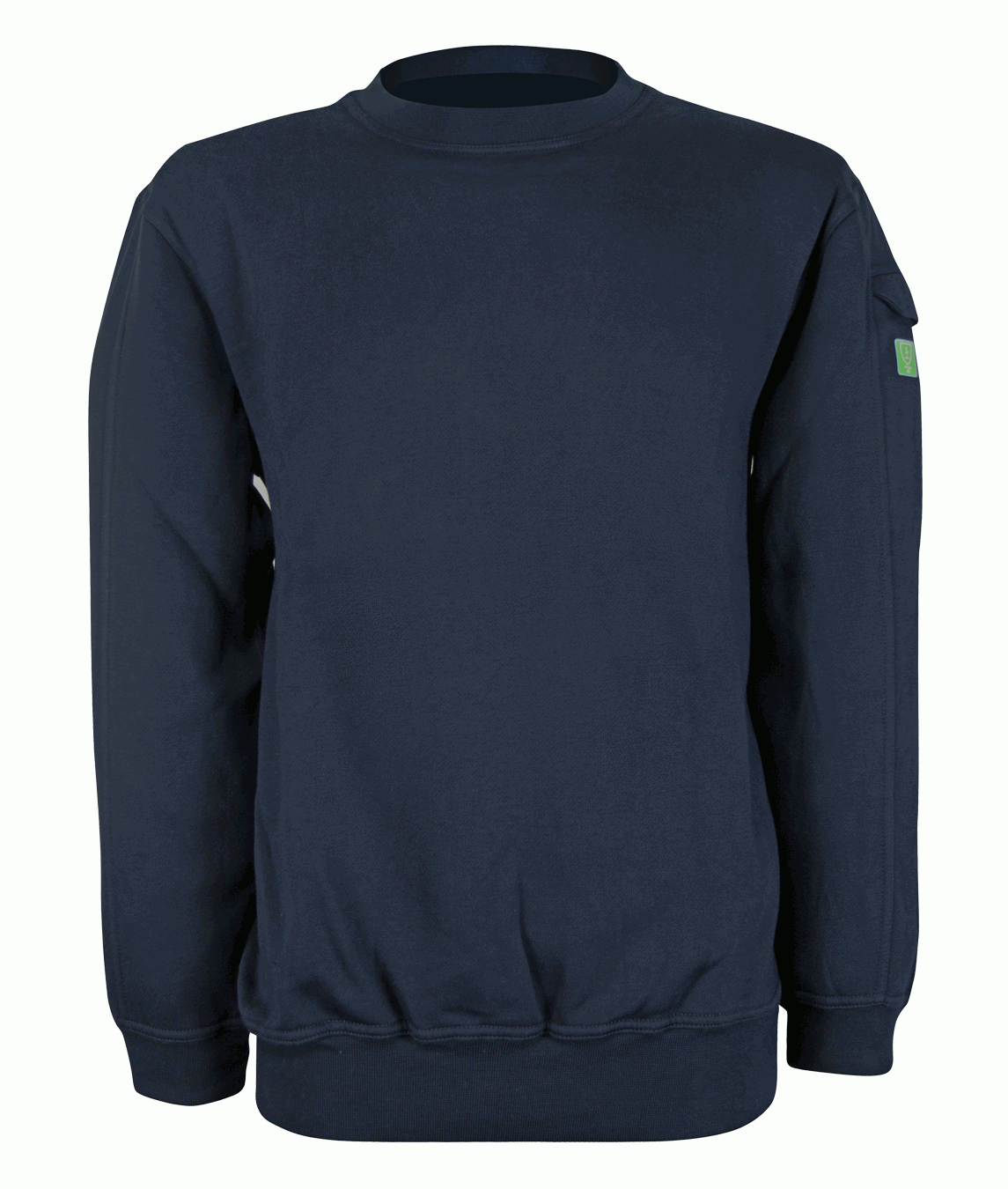 BUNSON Inherent FR ARC long sleeve sweatshirt 300 GSM 60% modacrylic 40% cotton ribbed cuffs half-moon neck sleeve pocket