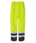 Colima Hydra Matrix Two Tone Over Trouser hi-vis yellow navy lower leg zip gusset hem elastic waistband FR anti-static fabric