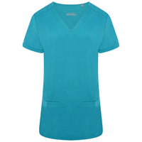 BEH-4955-TEL-Ari Two Pocket Scrub Top