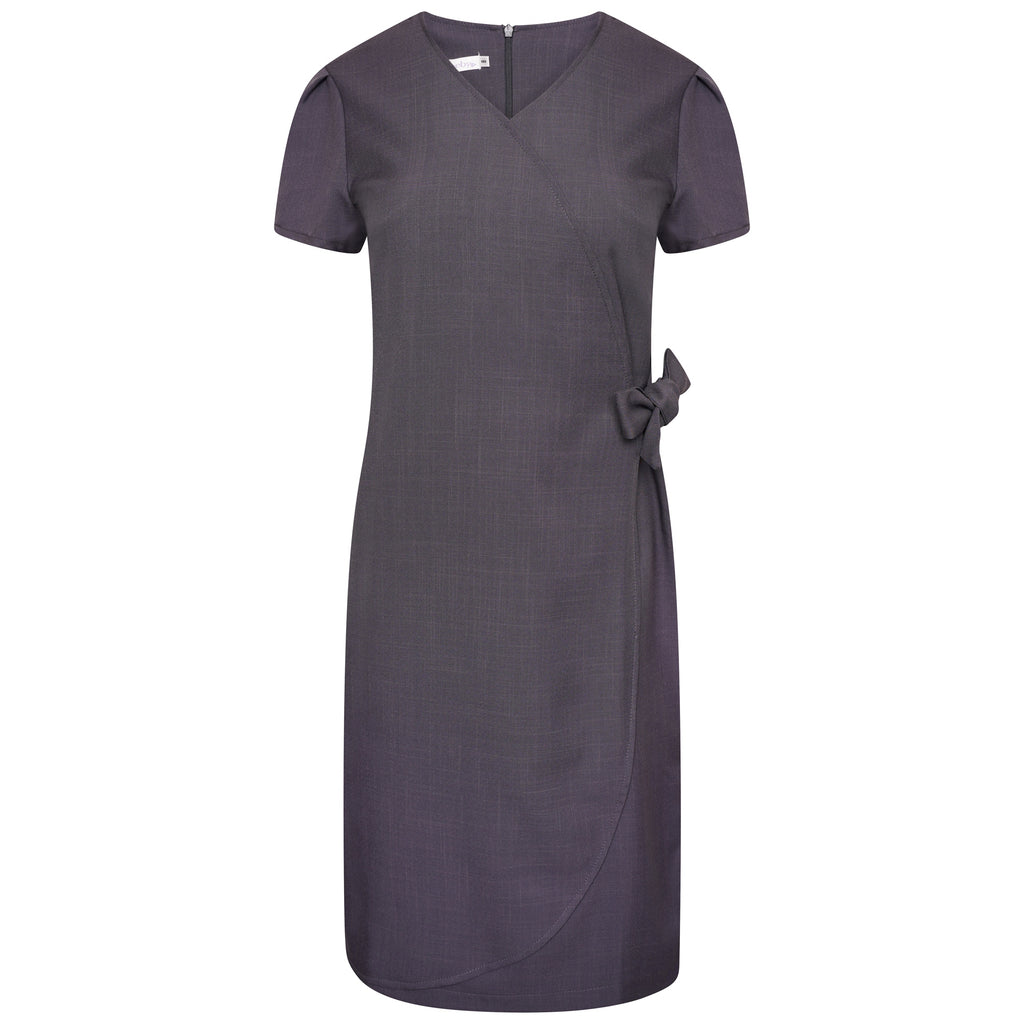 La Beeby Elena Faux Wrap Twill Dress