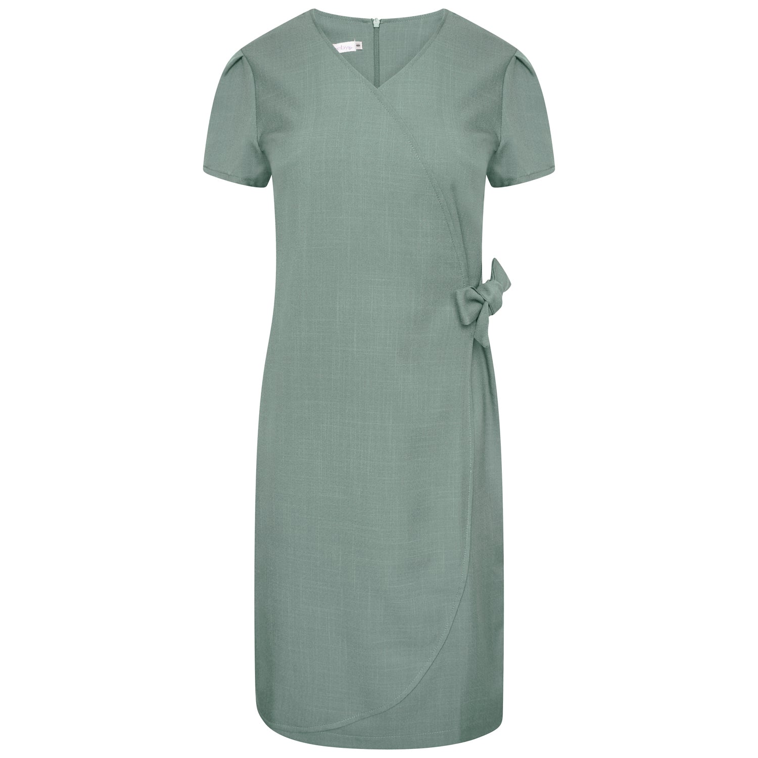 La Beeby Elena Faux Wrap Twill Dress
