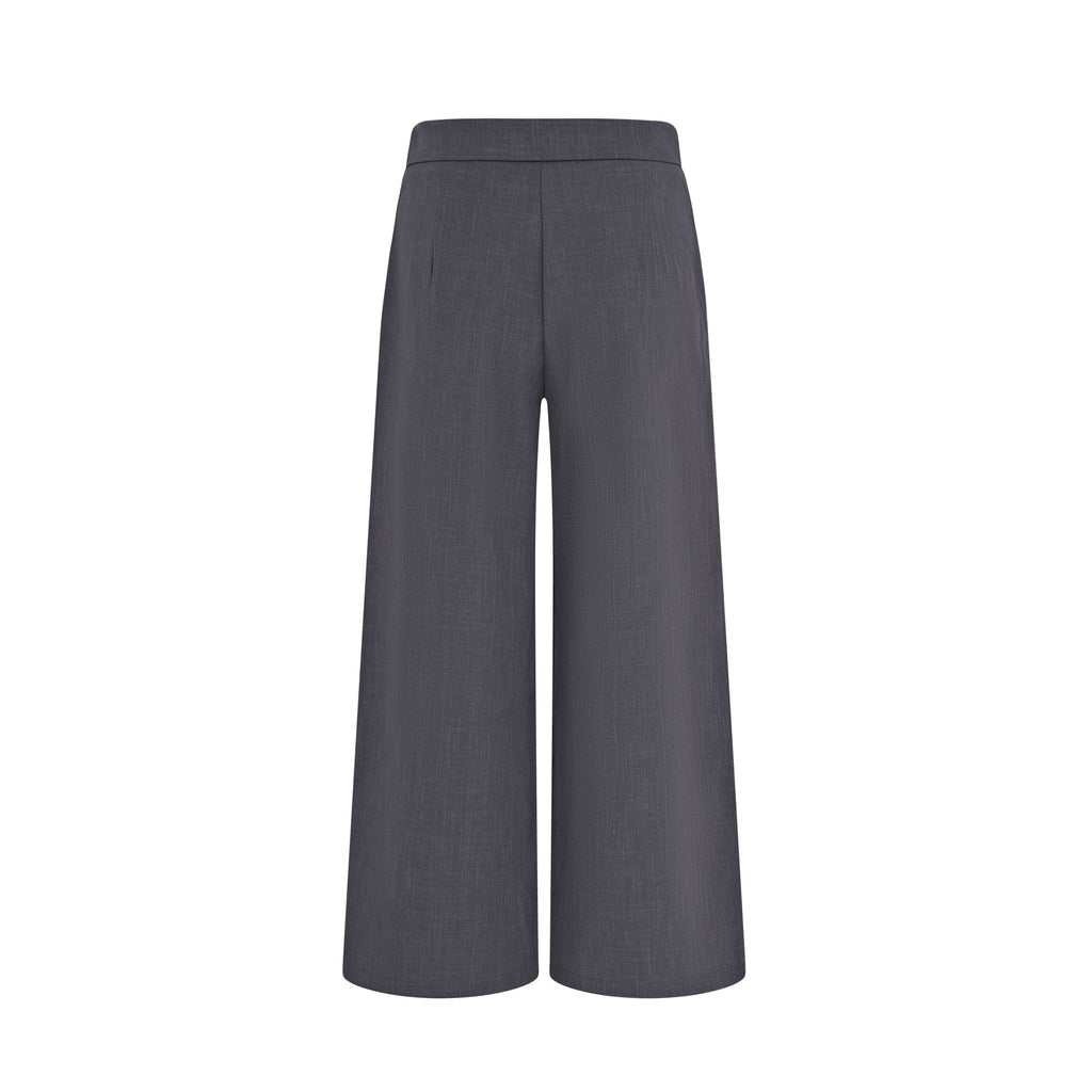 Ivy Culotte High-Waist Twill Trousers