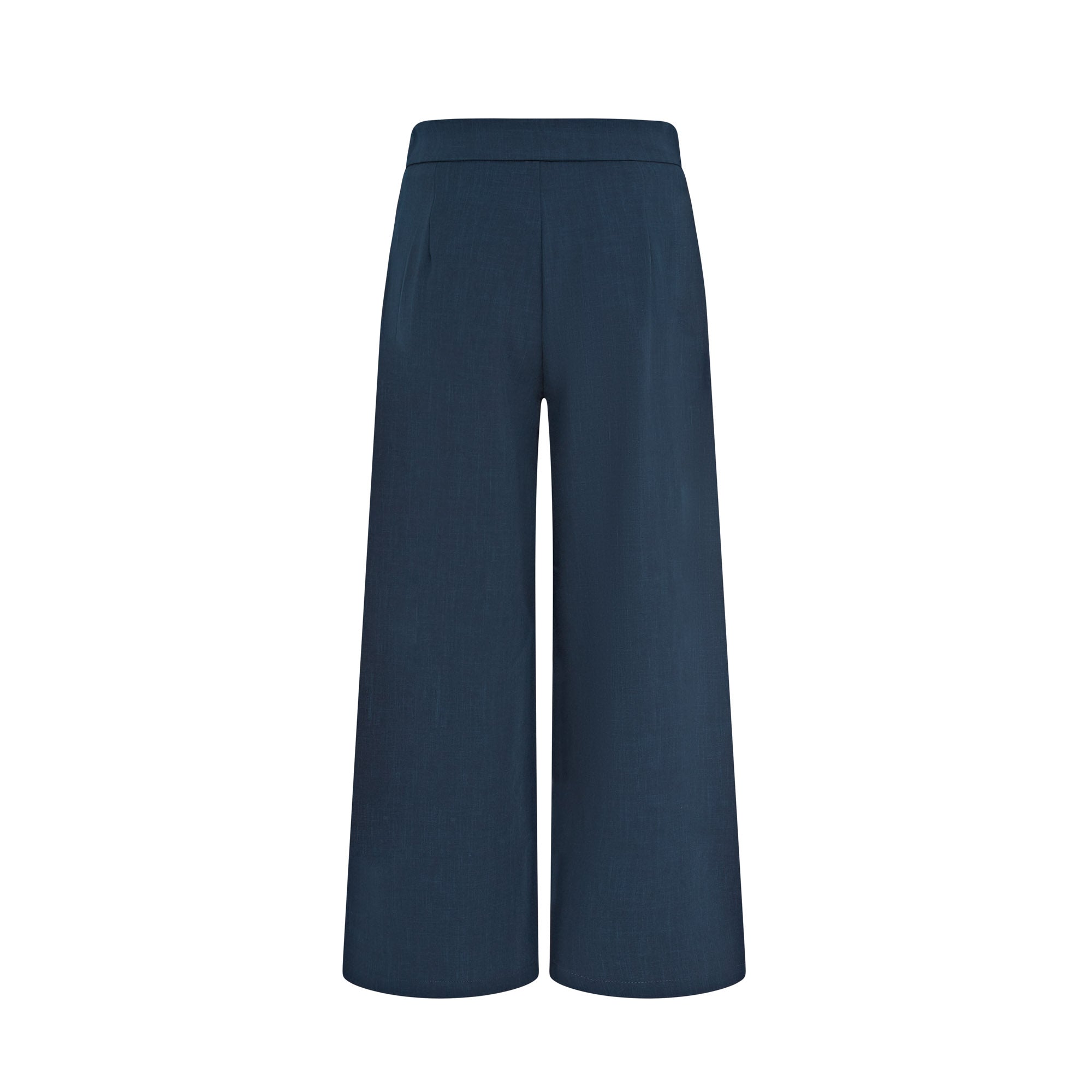 Ivy Culotte High-Waist Twill Trousers