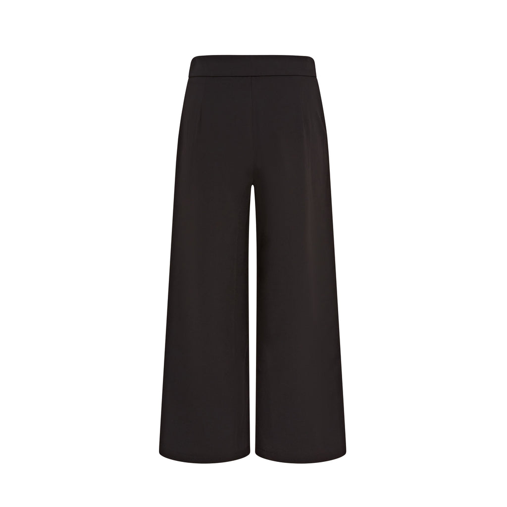 Ivy Culotte High-Waist Twill Trousers
