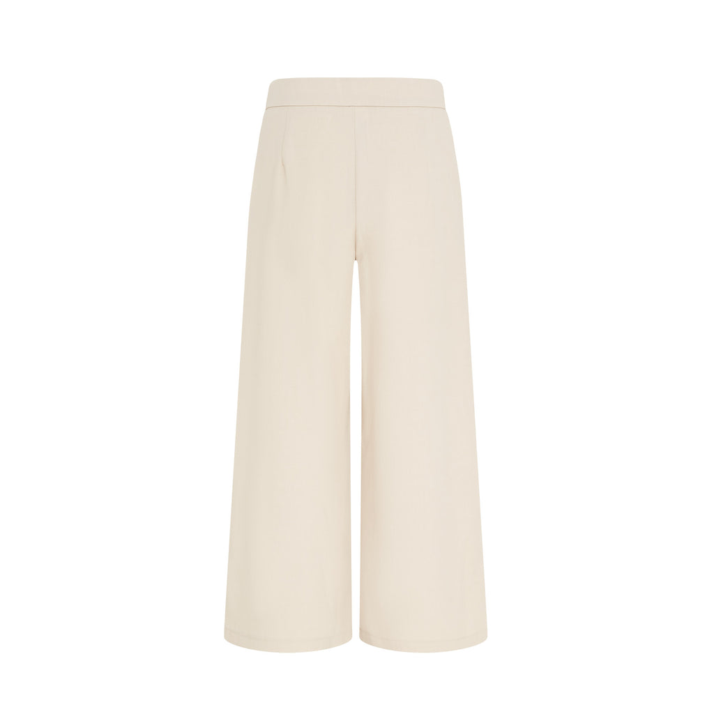 Ivy Culotte High-Waist Twill Trousers