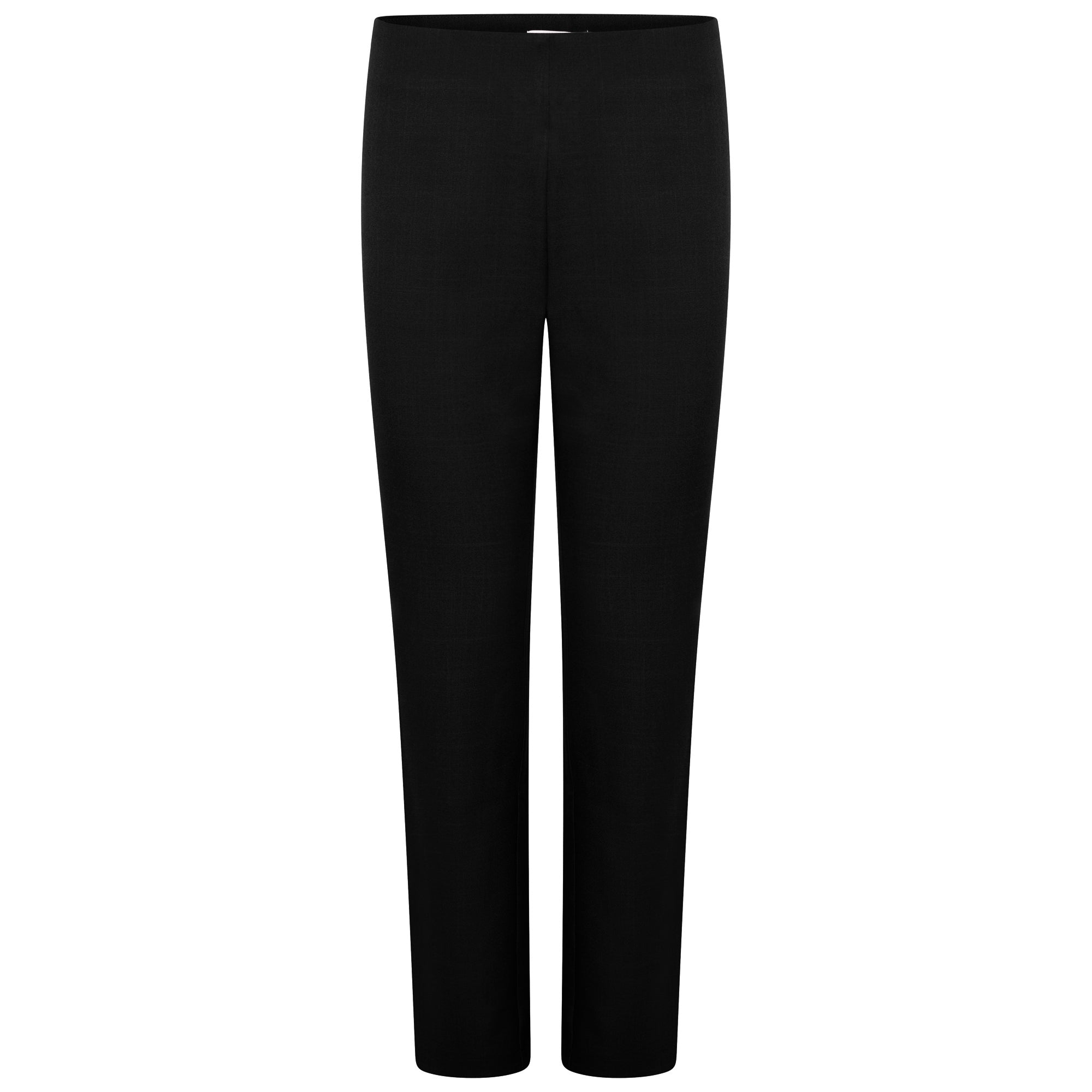 La Beeby Lili unhemmed women trousers straight leg high waist side zip 100% polyester soft twill