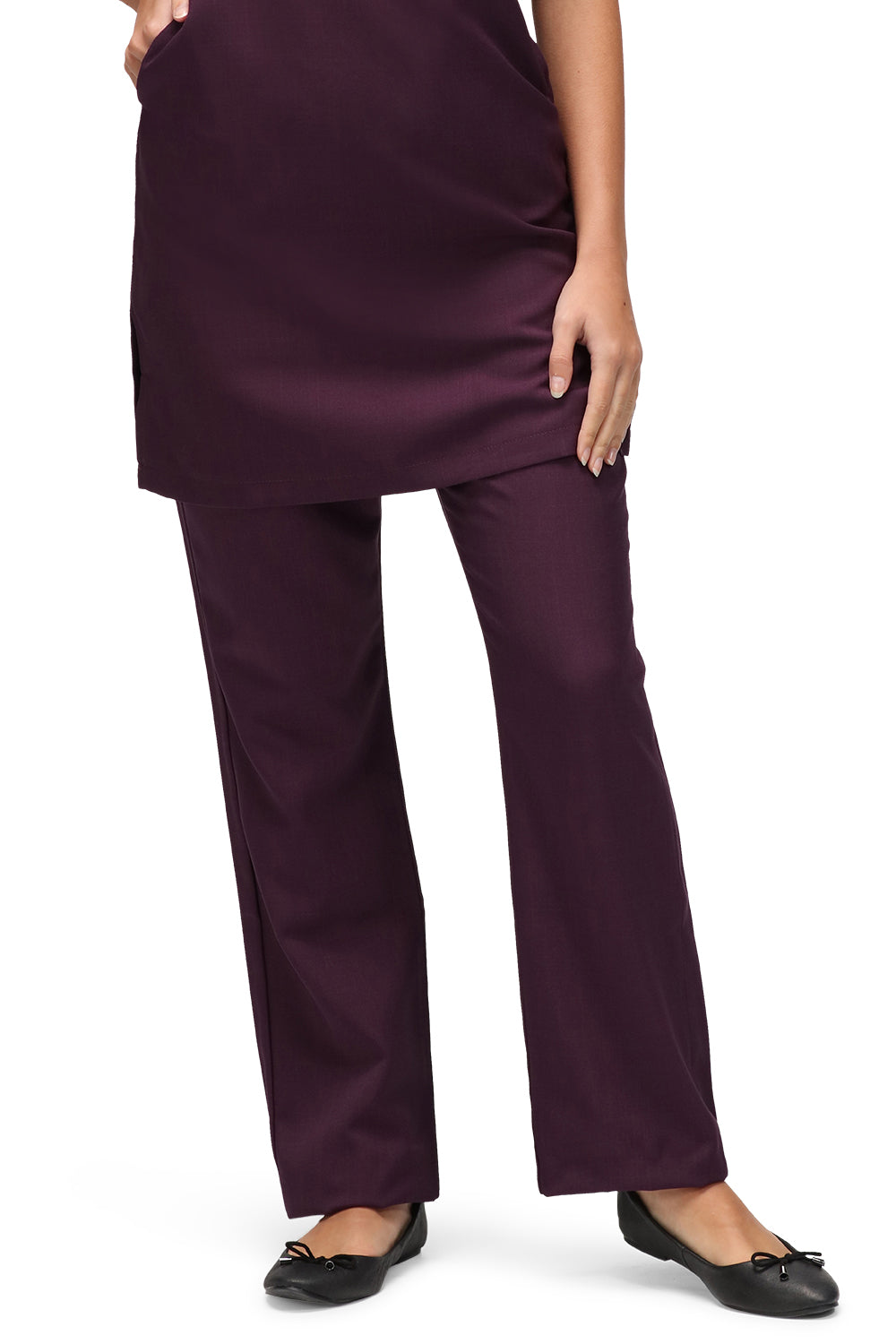 La Beeby Lili High-Waist Trousers- Unhemmed