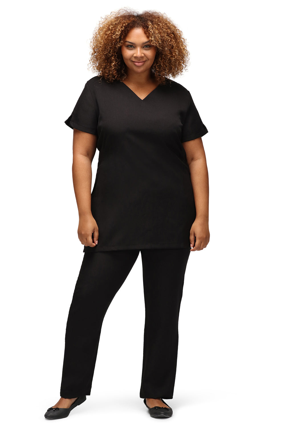 La Beeby Nina V-Neck Polyester Tunic