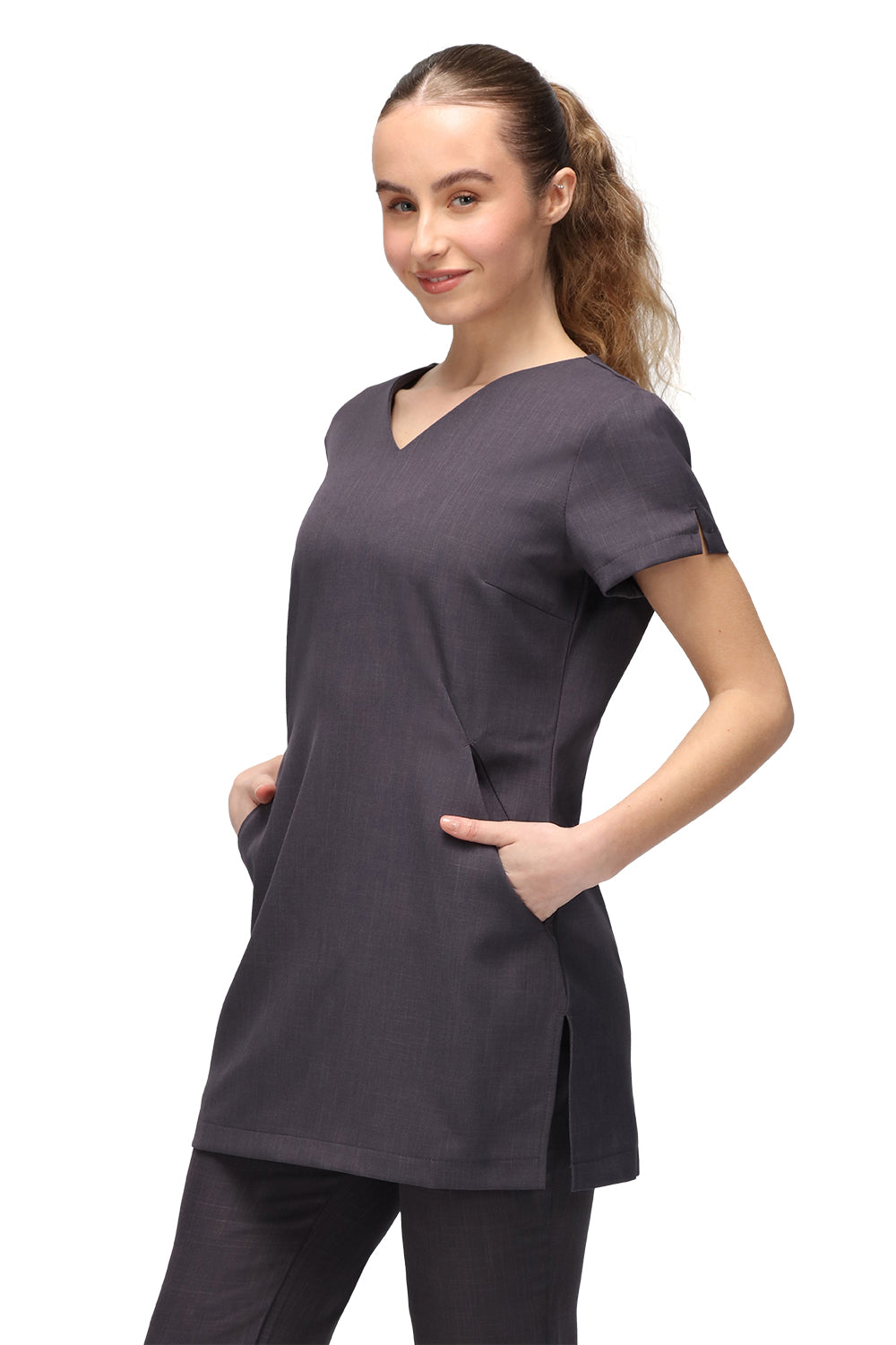 La Beeby Nina V-Neck Polyester Tunic