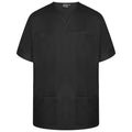 Behrens Plain Smart Scrub Top unisex with crossover neckline action back side vents and three waterproof-lined pockets