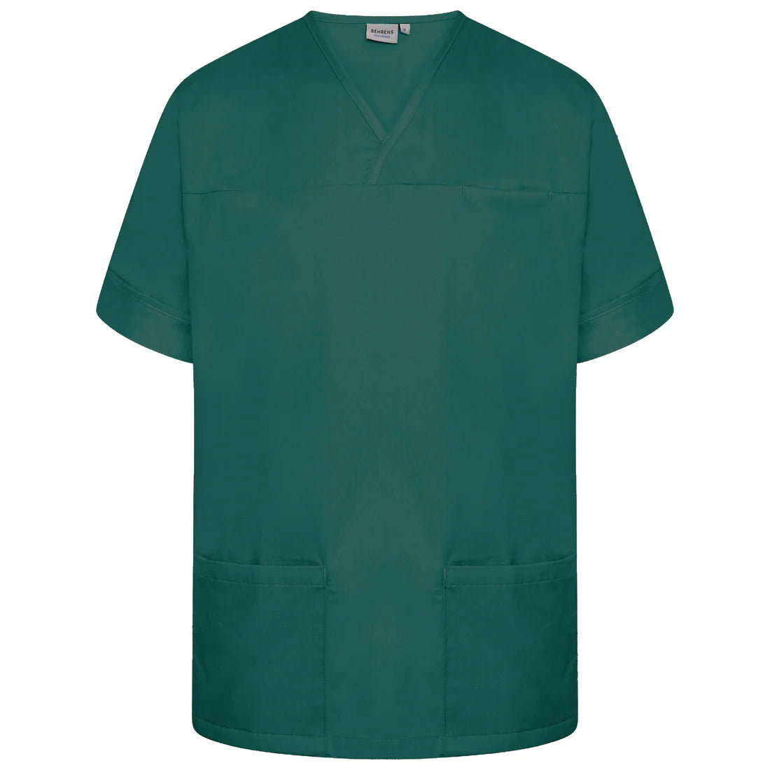 Bottle Green Plain Smart Scrub Top-NSTP