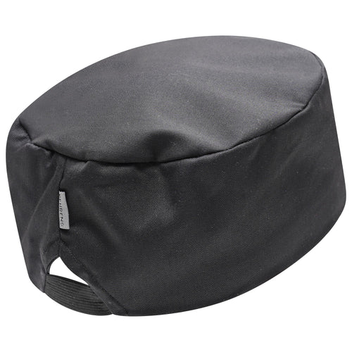 Behrens Chefs Skull Cap white 195g/m² polycotton close-fit skull style with elastic back sizes 2XS–4XL