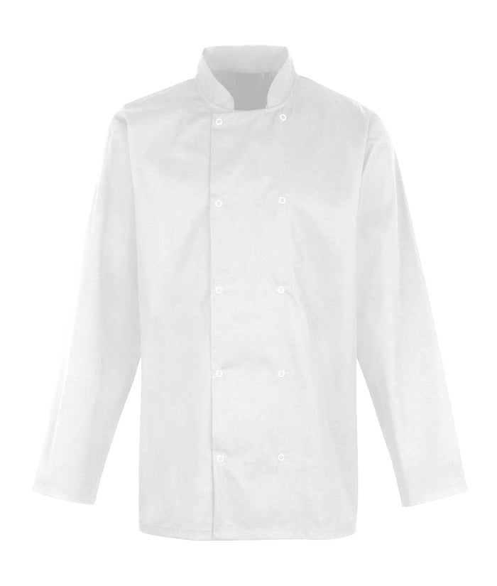 Chef's Jacket Unisex Long Sleeve| White - Eg Clothing UK