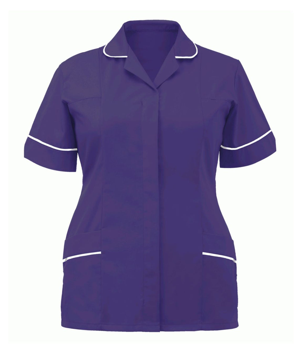 Classic Tunic Ladies Multi-Colour | Purple/White - Eg Clothing UK