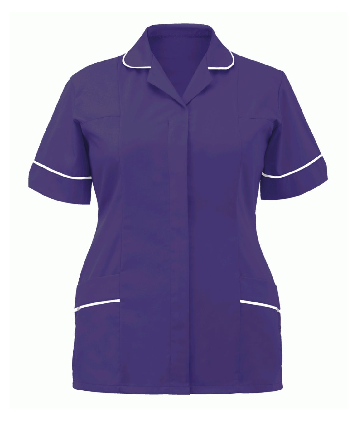 Classic Tunic Ladies Multi-Colour | Purple/White - Eg Clothing UK