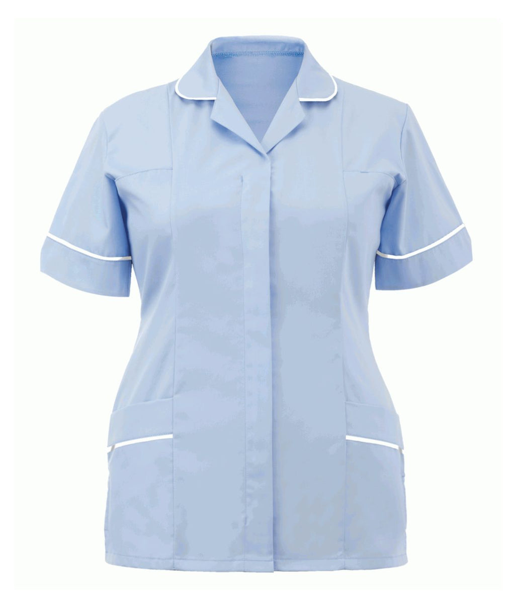 Classic Tunic Ladies Multi-Colour | Sky/White - Eg Clothing UK