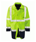 Congo 2 Layer Gore-Tex Hi-Vis jacket with heat-applied reflective tape double storm flap two-way zip and sleeve phone pocket