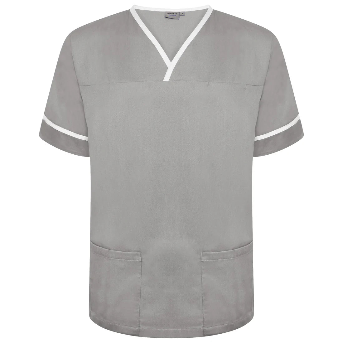 Contrast Trim Smart Scrub Top-GWT