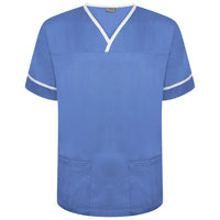 Contrast Trim Smart Scrub Top-HBWT