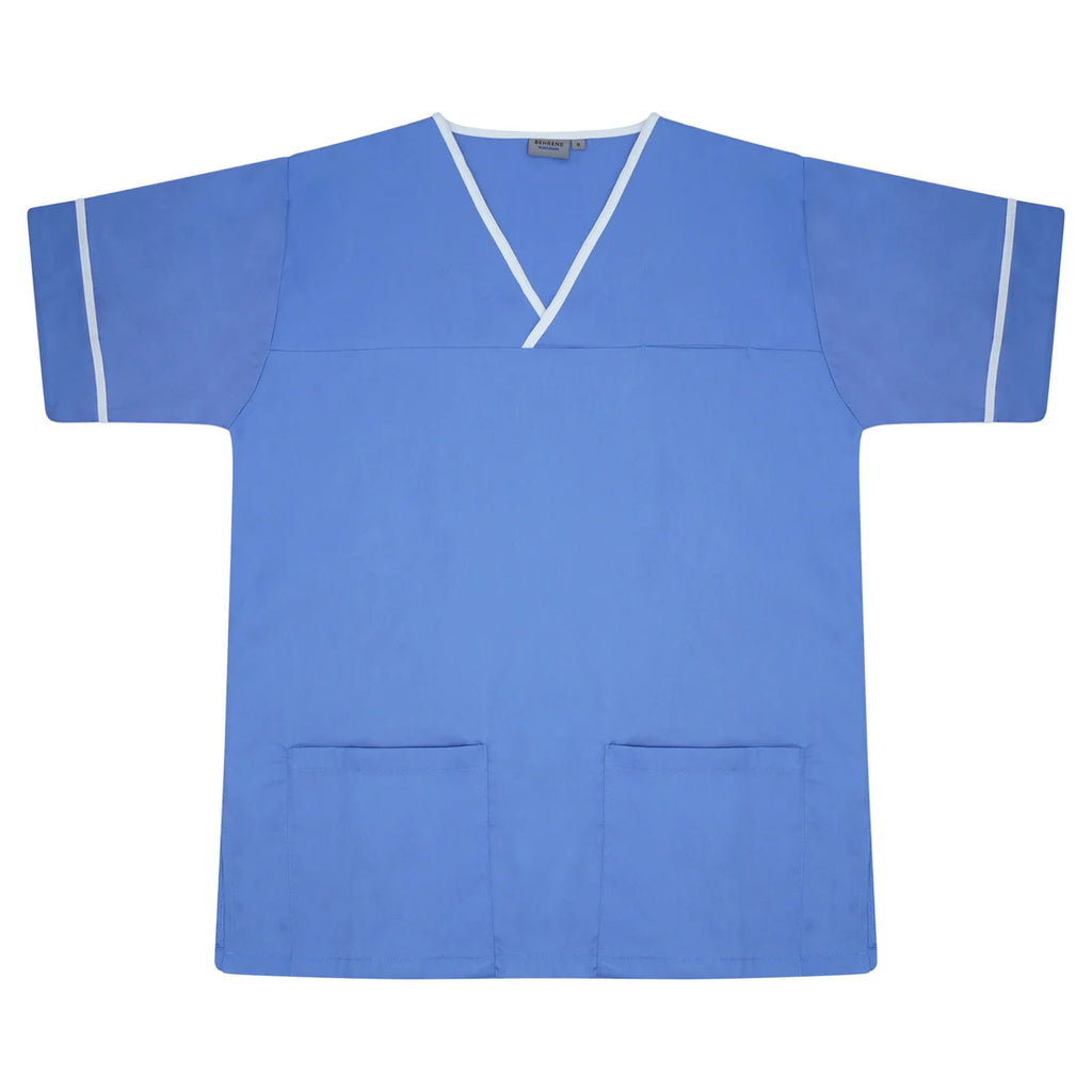 Contrast Trim Smart Scrub Top-MBWT