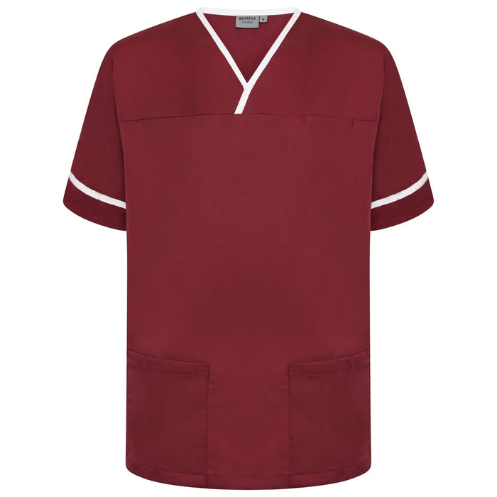 Contrast Trim Smart Scrub Top-MWT