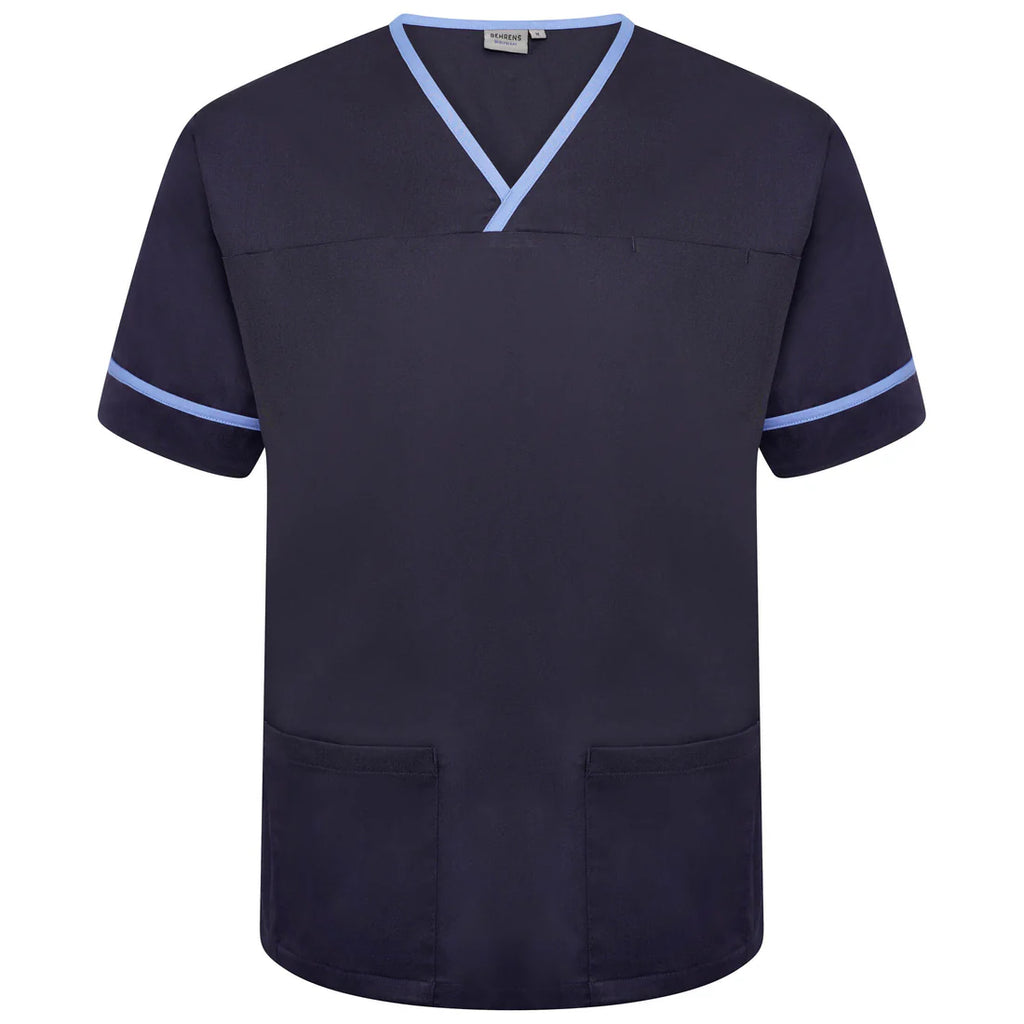 Contrast Trim Smart Scrub Top-NHBT