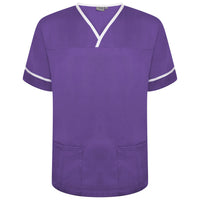 Contrast Trim Smart Scrub Top-PWT