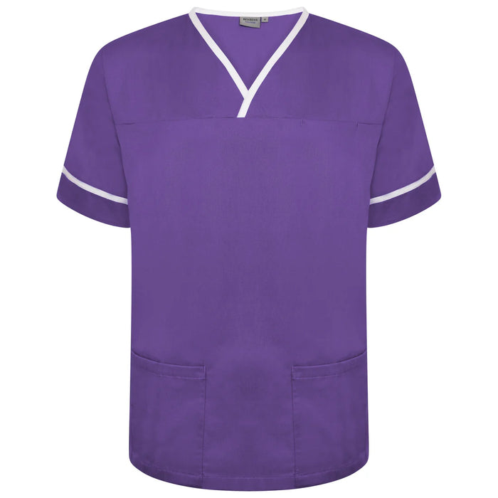 Contrast Trim Smart Scrub Top-PWT