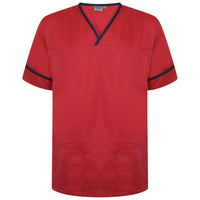 Contrast Trim Smart Scrub Top-RNT