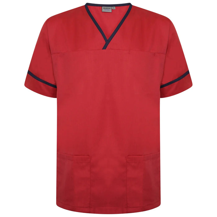 Contrast Trim Smart Scrub Top-RNT