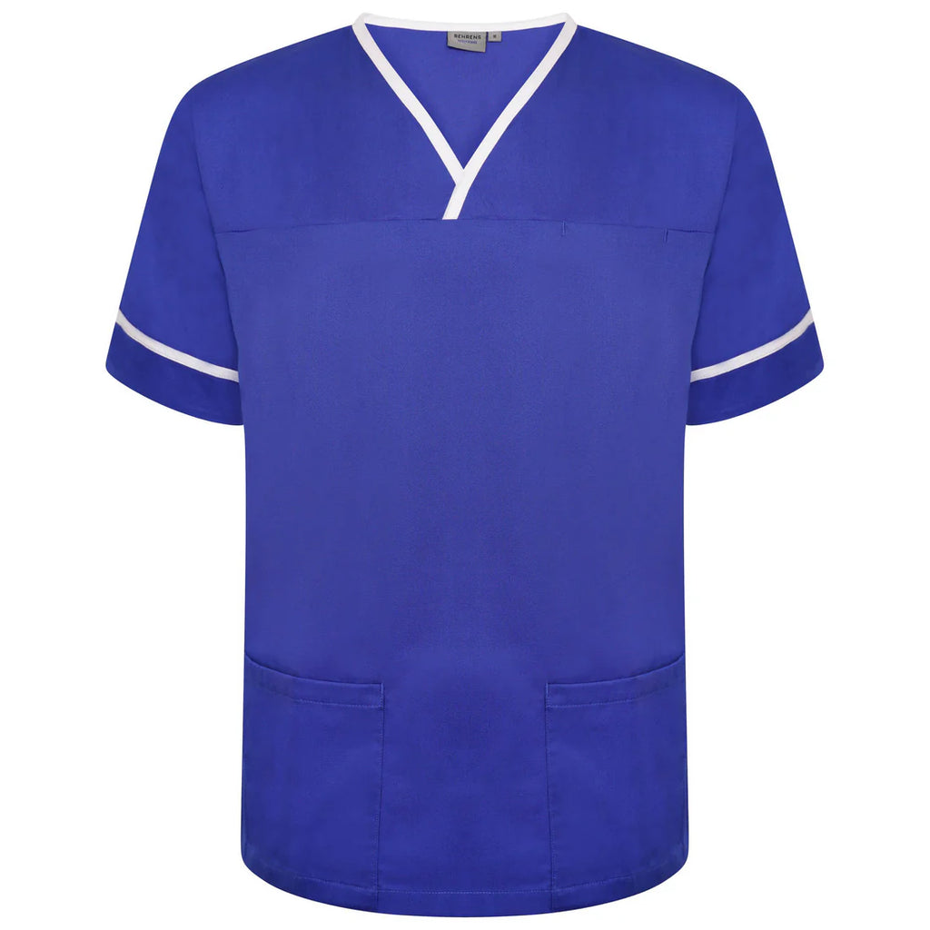 Contrast Trim Smart Scrub Top-RWT