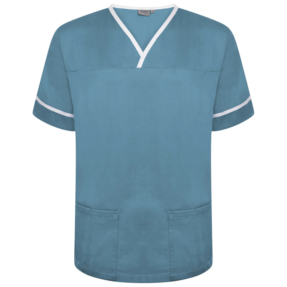 Contrast Trim Smart Scrub Top-TWT