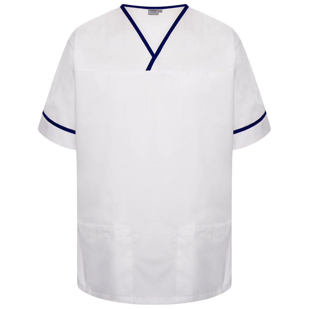 Contrast Trim Smart Scrub Top-WNT