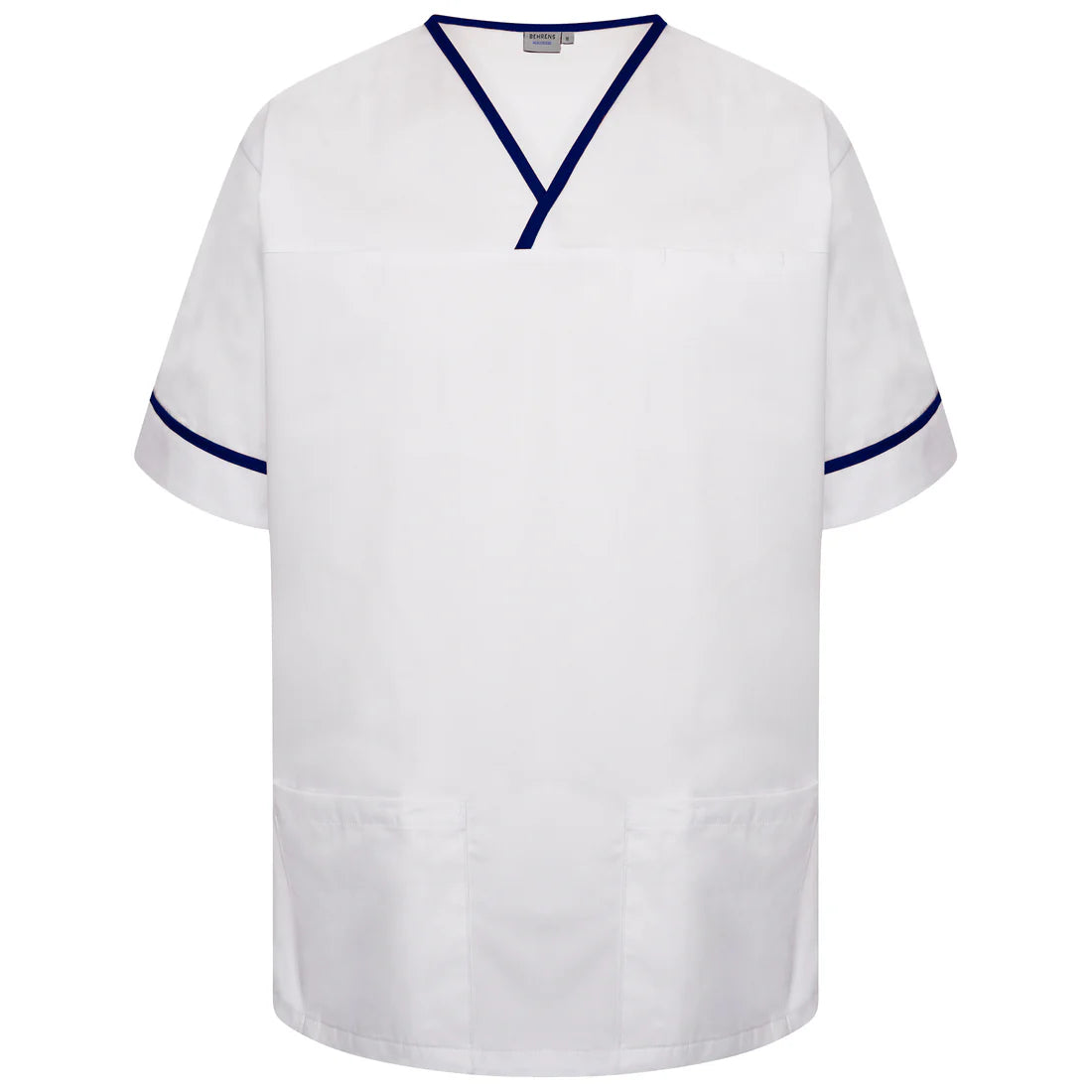 Contrast Trim Smart Scrub Top-WNT