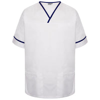 Contrast Trim Smart Scrub Top-WNT