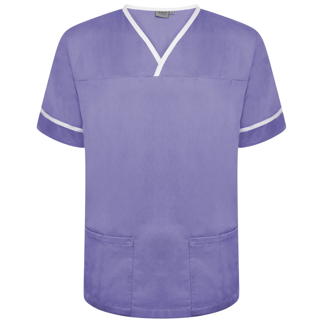 Contrast Trim Smart Scrub Top- LWT