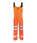 Danube Goretex Hi-Vis overalls with heat-applied reflective tape elastic shoulder braces two-way front zip adjustable ankle zips