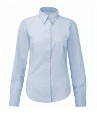 Deluxe Blouse - Long Sleeve | Mid Blue - Eg Clothing UK