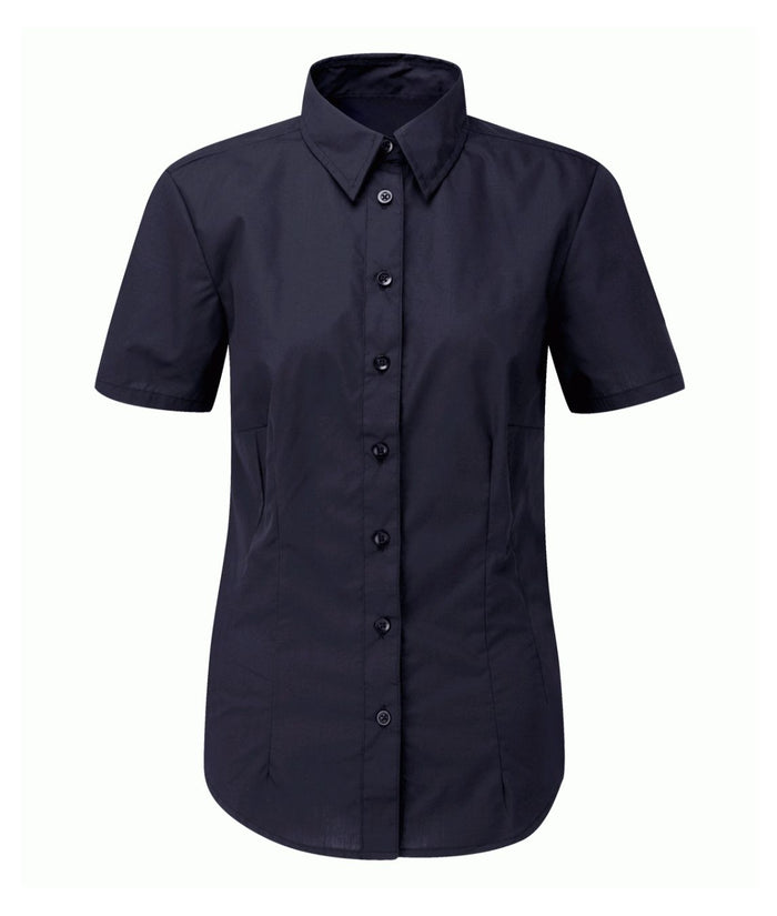 Deluxe-Blouse-Short-Sleeve | Navy - Eg Clothing UK