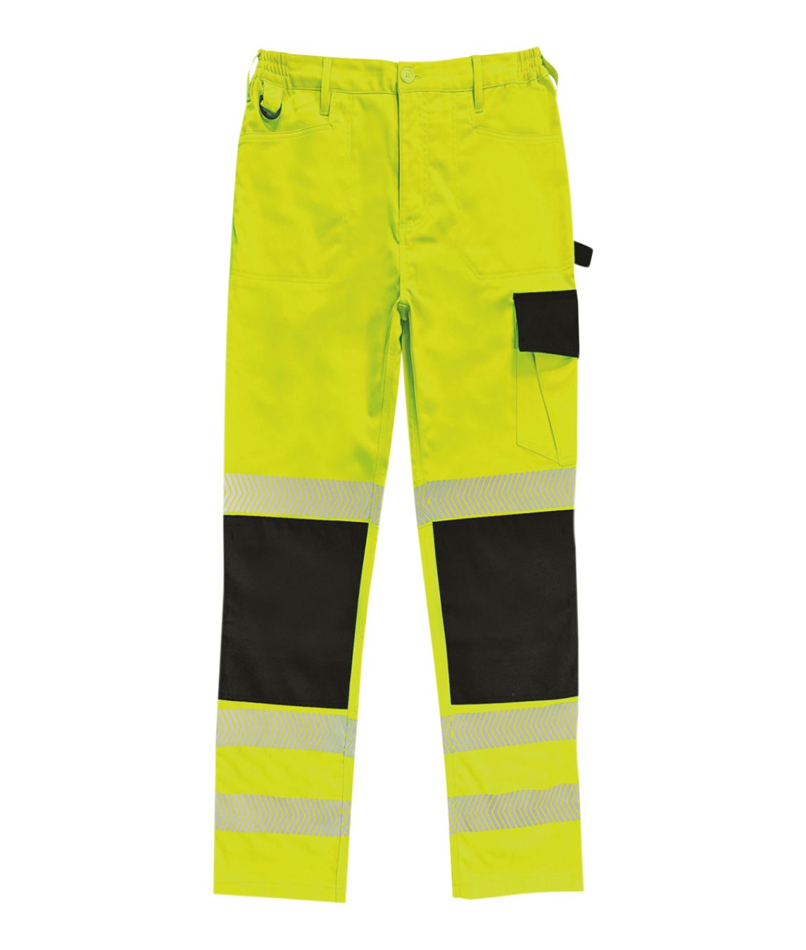 Dolomite Reg Leg - Hi-vis Two-tone Stretch Combat Trouser | Yellow / Navy - Eg Clothing UK