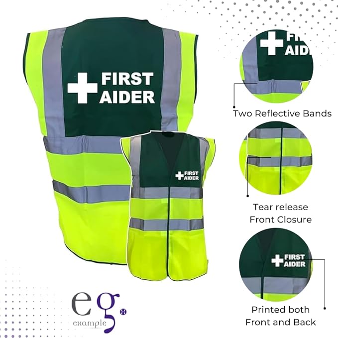 First Aider High Visibity Vest | Yellow/ Paramedic Green