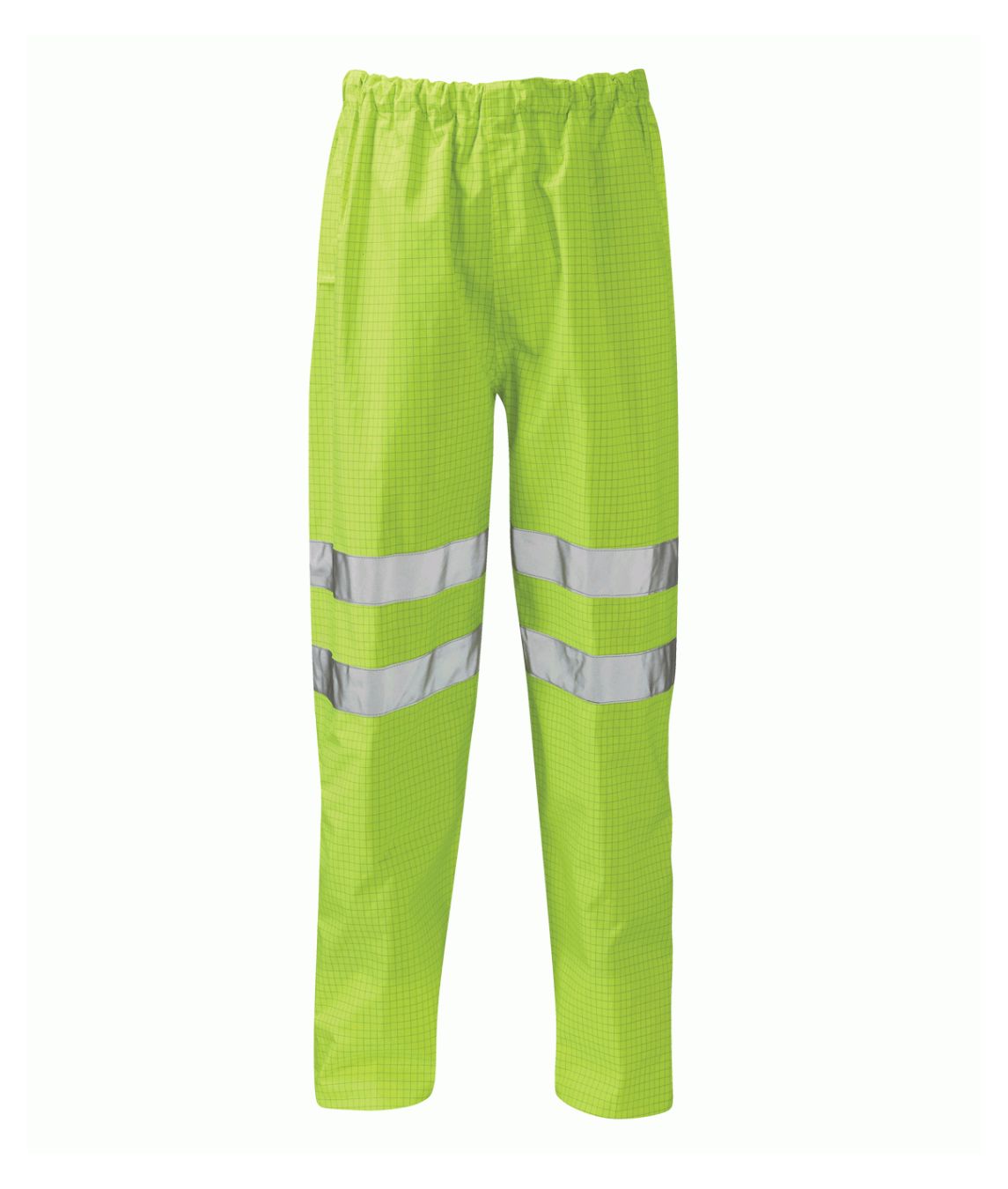 Fuji Hydra Matrix Over Trouser hi-vis yellow waterproof elasticated waist zip-fastened adjustable hem anti-static