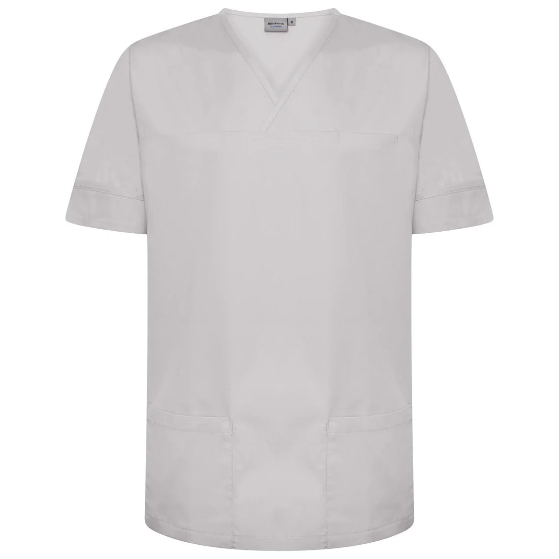 Grey Plain Smart Scrub Top-NSTP