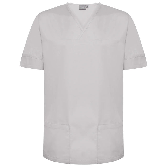 Grey Plain Smart Scrub Top-NSTP