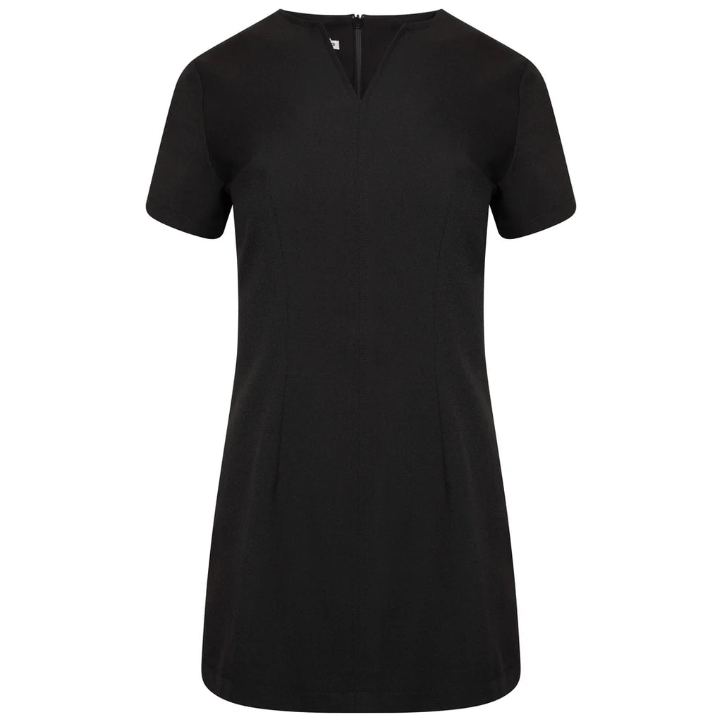 Behrens Hayley tunic women's 100% soft twill polyester V-neck with side vents