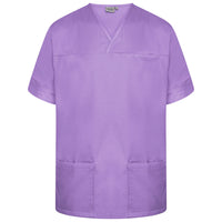 Lilac Plain Smart Scrub Top