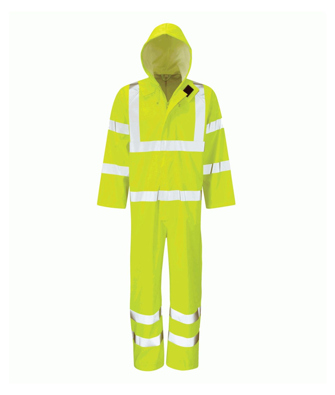 Maple Hydra Flex Coverall yellow waterproof with 360-degree heat-sealed reflective tape hood two-way zip