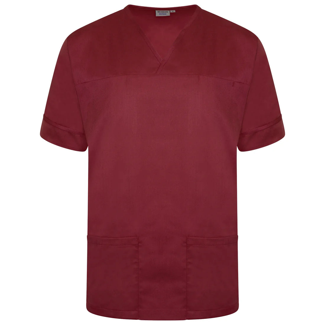 Maroon Plain Smart Scrub Top