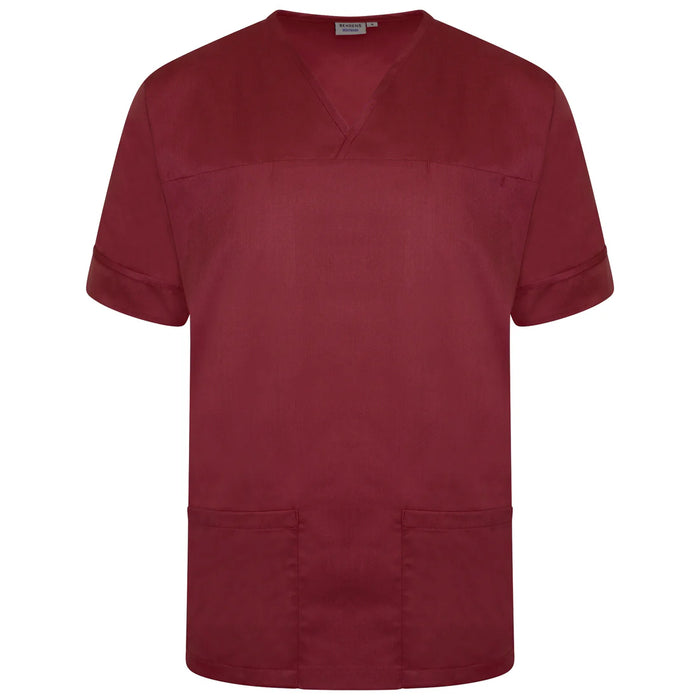 Maroon Plain Smart Scrub Top