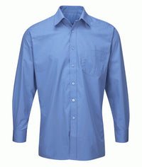 Men's-Deluxe-Long-Sleeve-Shirt | Sky Blue - Eg Clothing UK